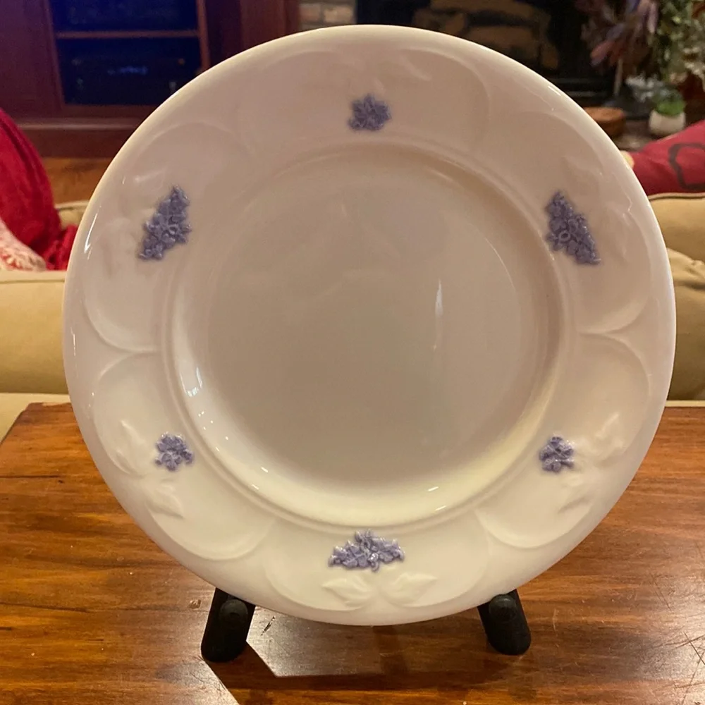 RARE!! Adderley 8” Plate Fine Bone China England Blue Chelsea